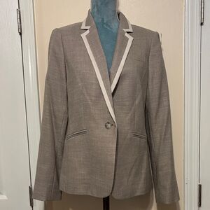 Tommy Hilfiger Taupe Blazer with Cream Trim